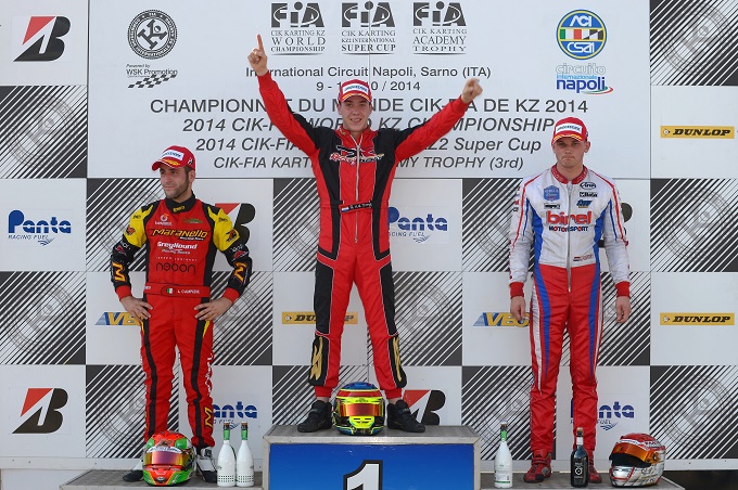 KZ 2 podium 2 Nederlanders op podium kampioen Vd Burgt en Paauwe podium